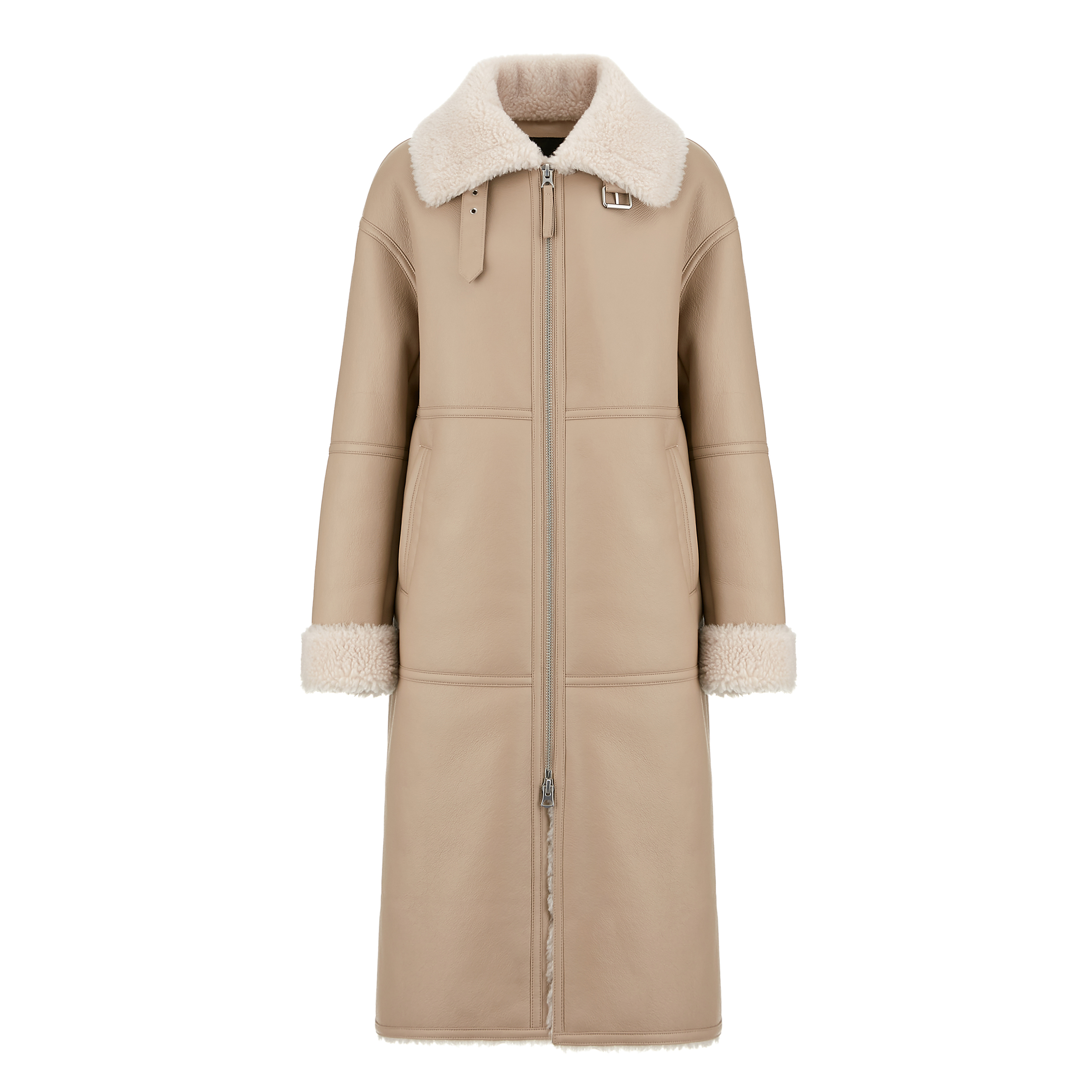[최초가259,000원]25FW 호주산 양모 무스탕 롱코트 4