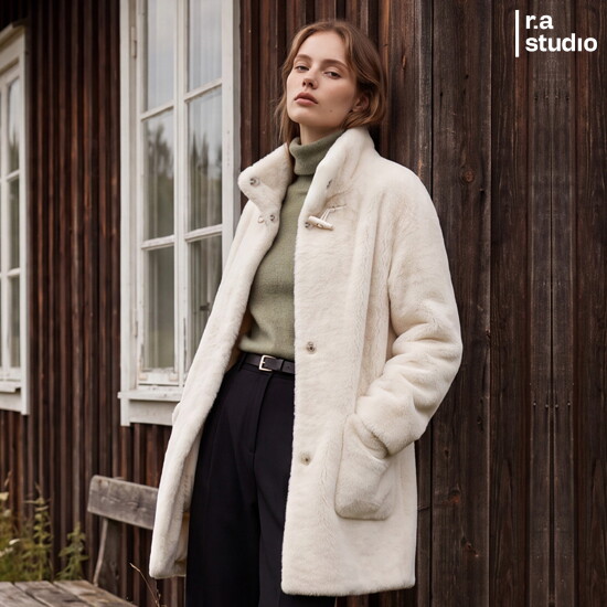 ○라스튜디오 26FW 호주산 양모100 코트