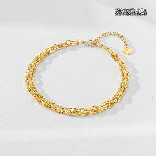 24K 골든 두줄 팔찌