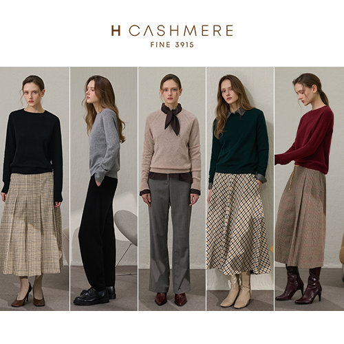 [H.캐시미어(H.Cashmere)] 내몽고산 퓨어 캐시미어 100%  니트 1종