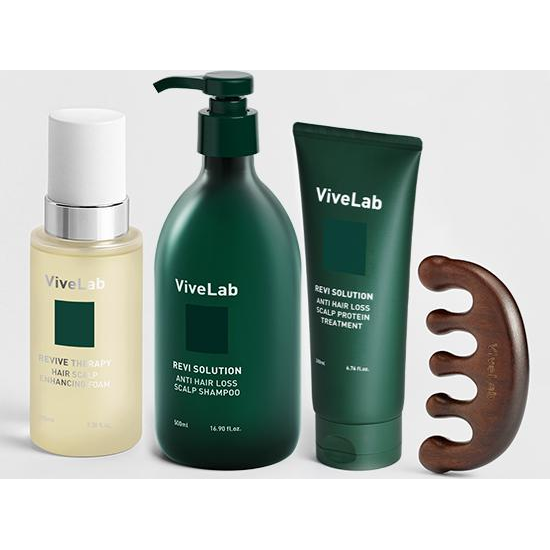[선물세트]  고농축 두피영양 공급세트(초록탈모샴푸500ml +탈모트리트먼트200ml +탈모영양제 100ml +우드괄사) 2